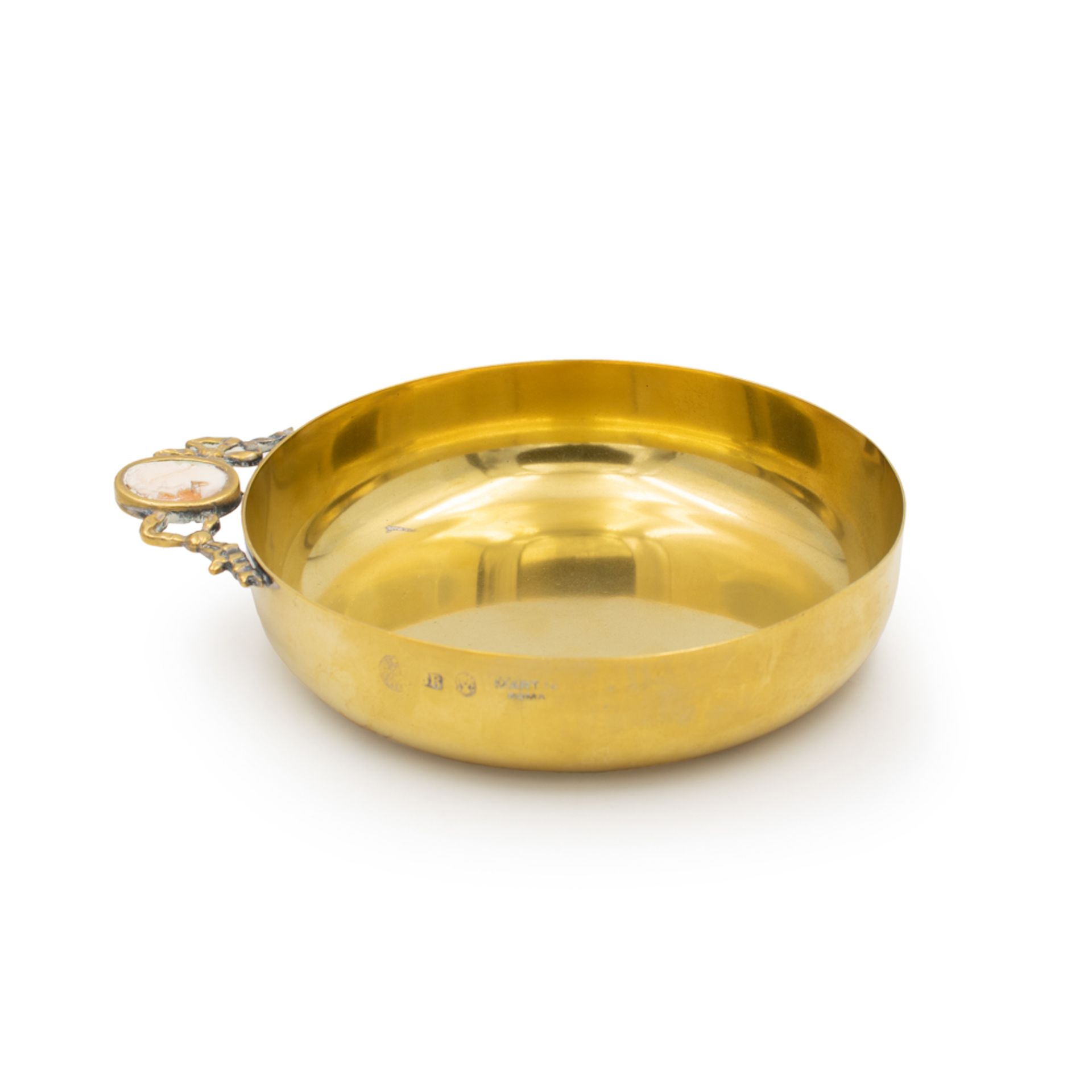 Vermeil silver pan