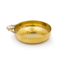 Vermeil silver pan