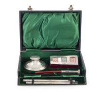 Silver bureau writing set