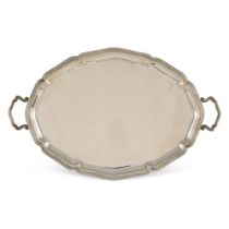 Two-hanled Silver tray