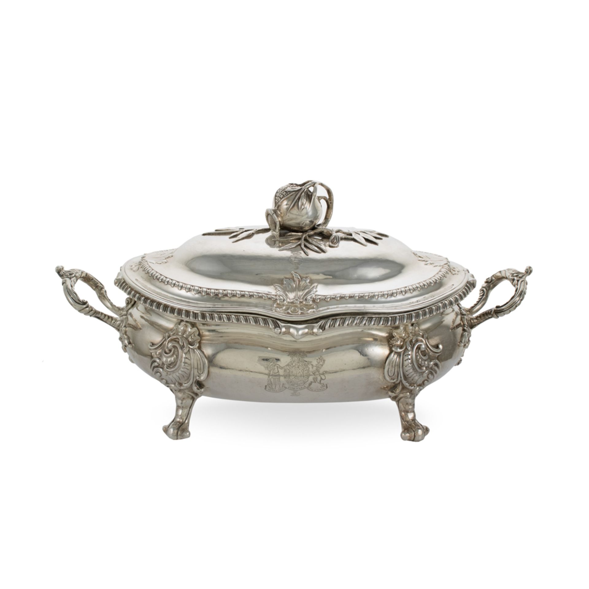 Silver soup tureen