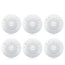 Baccarat, set of 12 cut crystal dessert plates