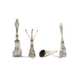 Group of silver bouquet holders (4)