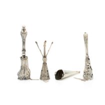 Group of silver bouquet holders (4)