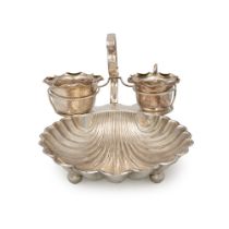 Silver metal entree dish