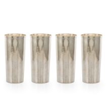 Set of silver glasses (8)