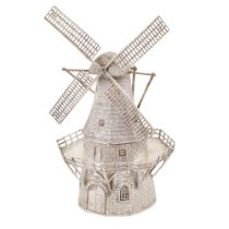 Silver Model of a windmill