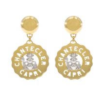 Chantecler Principe Ranocchio pendant earrings