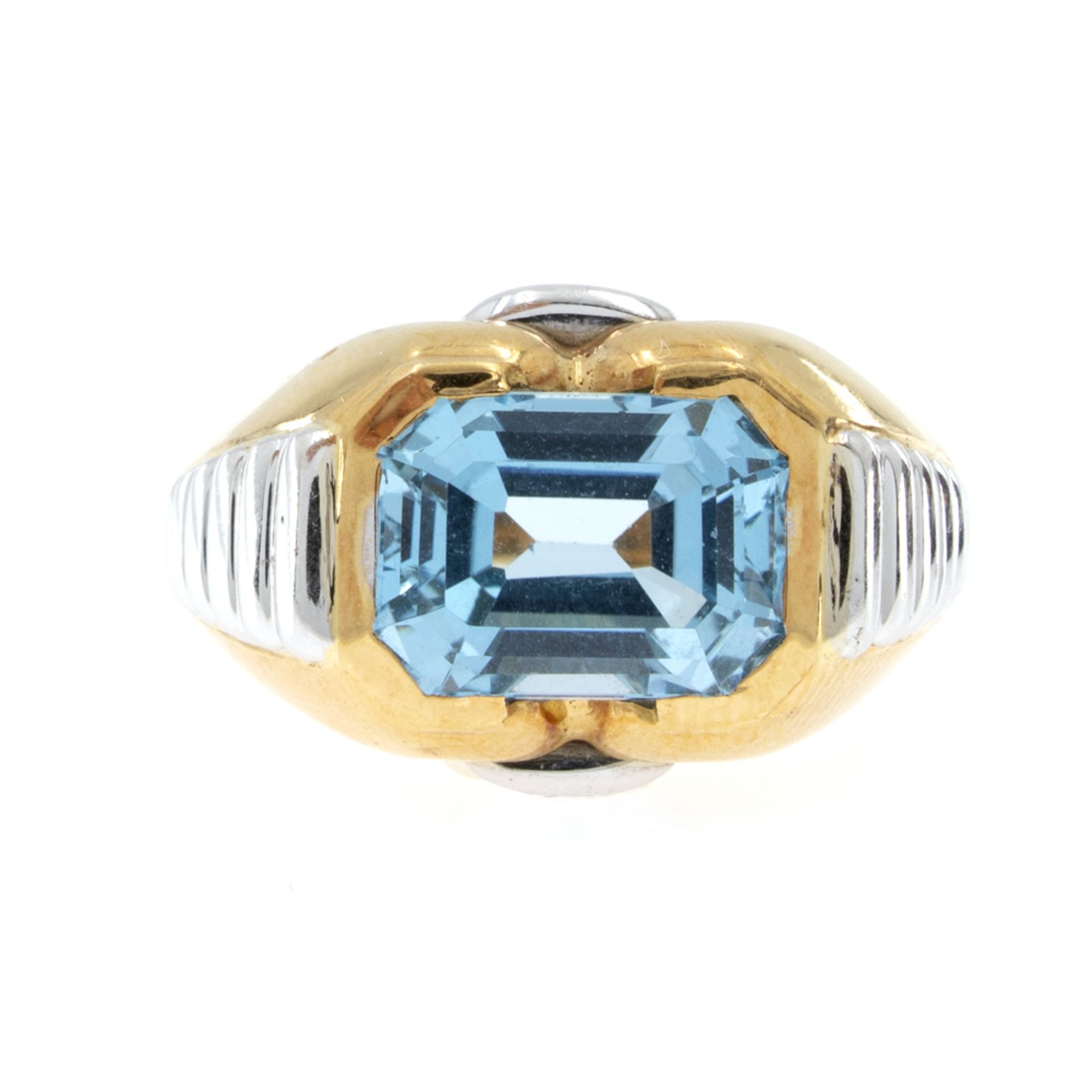 Bulgari blue topaz ring - Bild 2 aus 4