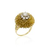 18kt yellow gold and diamonds ring