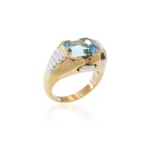 Bulgari blue topaz ring