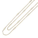 Long 18kt yellow gold necklace