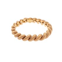 Satin 18kt rose gold bracelet