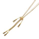 9 kt yellow gold antique necklace