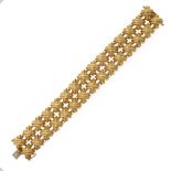 18kt yellow gold ribbon motif bracelet