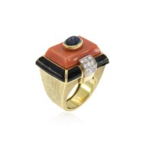 David Webb Tablet collection ring