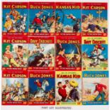 Cowboy Picture Library (1957-58) 221-225, 229-231, 234-240, 244, 247, 248, 250, 253. Starring Kit