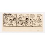 Chimpo original artwork (1946) drawn by E.H. (Harry) Banger and signed to the reverse. For