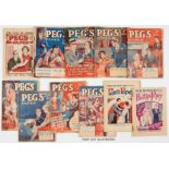 Peg's Paper (1928-39) 19 issues between 321-1072. Wild, Romantic Stories including: Innocent Sinner,