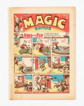 Magic 39 (1940) Well worn spine with some loss to covers by spine - comic retrieved from bound