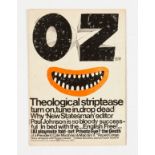 Oz Magazine 1 (1967) Theological striptease cover 'Turn On, tune in, drop dead!' Page 9 spoof