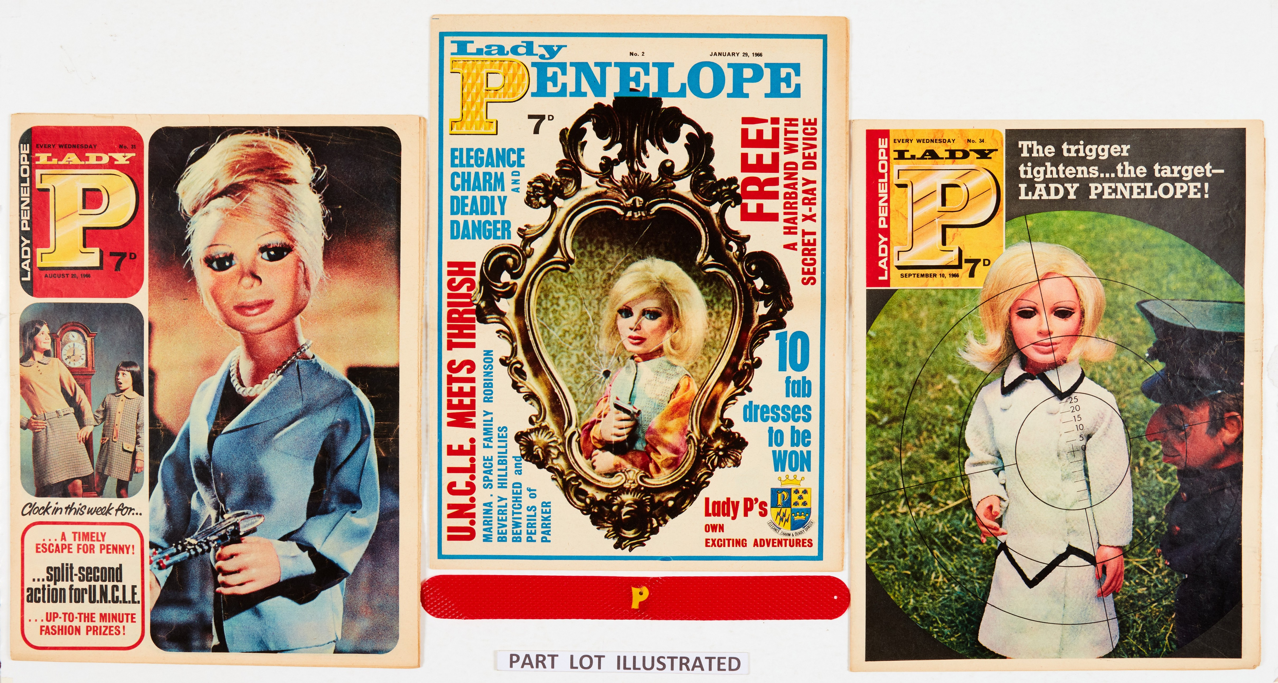 Lady Penelope (1966-69 City Magazine) 1-122. Complete run including No 2 wfg Hairband (with Secret - Image 2 of 4