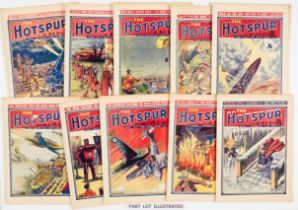 Hotspur (1941) 384-427 Complete year of propaganda war issues, some printed fortnightly. Bright
