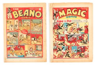 Beano 102 (1940) Propaganda war issue with ad for Magic free gift Sherbert Sucker as Pansy Potter