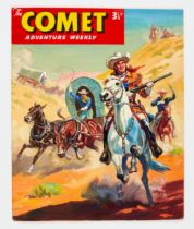 Buffalo Bill original cover artwork (1957) by Derek Eyles for Comet Picture weekly No 491. Gouache