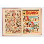 Beano (1952) 494-545 Complete year in bound volume including Dennis The Menace first front cover