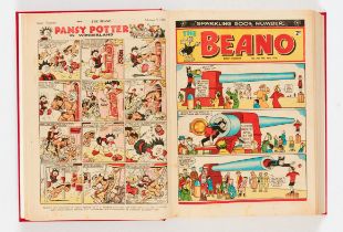 Beano (1952) 494-545 Complete year in bound volume including Dennis The Menace first front cover