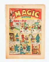 Magic 37 (1940) April Fool issue. Worn spine - comic retrieved from bound volume [vg]