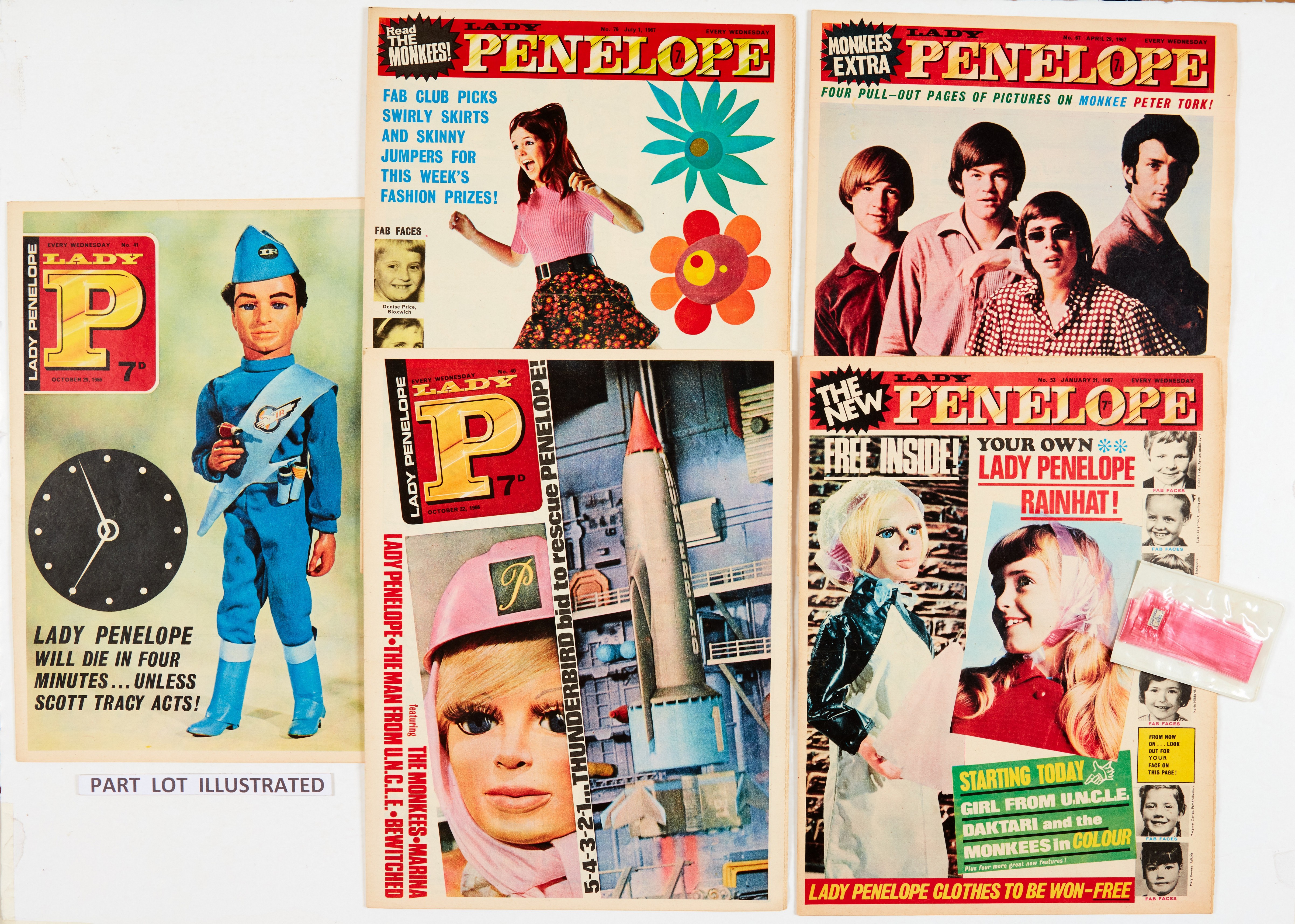 Lady Penelope (1966-69 City Magazine) 1-122. Complete run including No 2 wfg Hairband (with Secret - Image 3 of 4