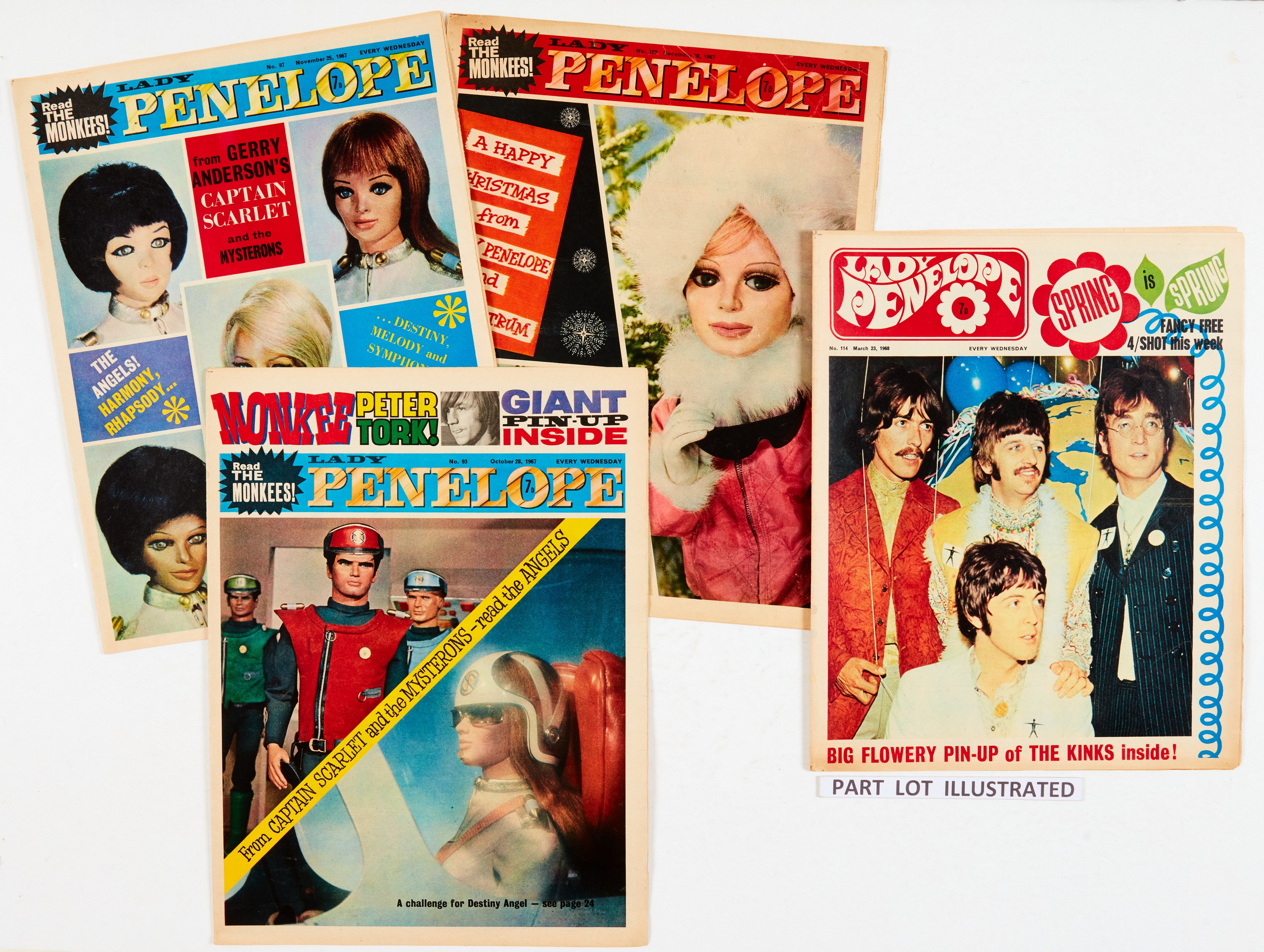 Lady Penelope (1966-69 City Magazine) 1-122. Complete run including No 2 wfg Hairband (with Secret - Image 4 of 4