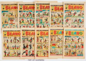 Beano (Jan 2 - Aug 7 1954) 598-629 unbroken run. No 604 heralds the first appearance of those Bash