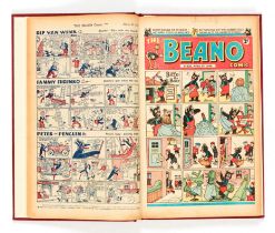 Beano (1948) 330-334, 336-339, 344-350. In bound volume including April Fool and Fireworks issues [