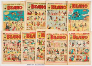 Beano (1951) Starring Biffo, Dennis The Menace and Wee Peem. 442, 443, 445, 453-469, 472-493. Nos