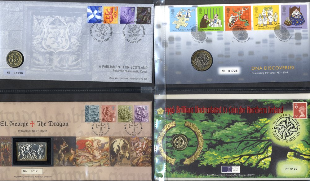 COIN COVERS substantial collection in 16 volumes comprising 10 volumes of silver coins (101) 2 - Image 2 of 5