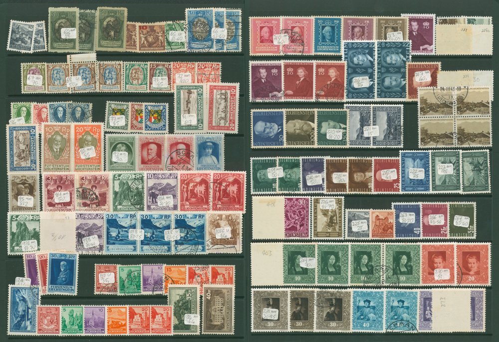 1917-62 M (some unused) & U collection/accumulation incl. 1921 50rp (2 M, 1 U), 1927 Birthday set M,