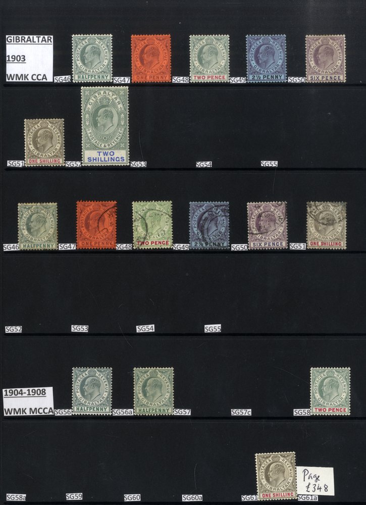 1903-70 M & U collection on hagner leaves incl. 1903 CCA vals to 2s M & 1s FU, 1904-08 MCCA ½d, 2d &