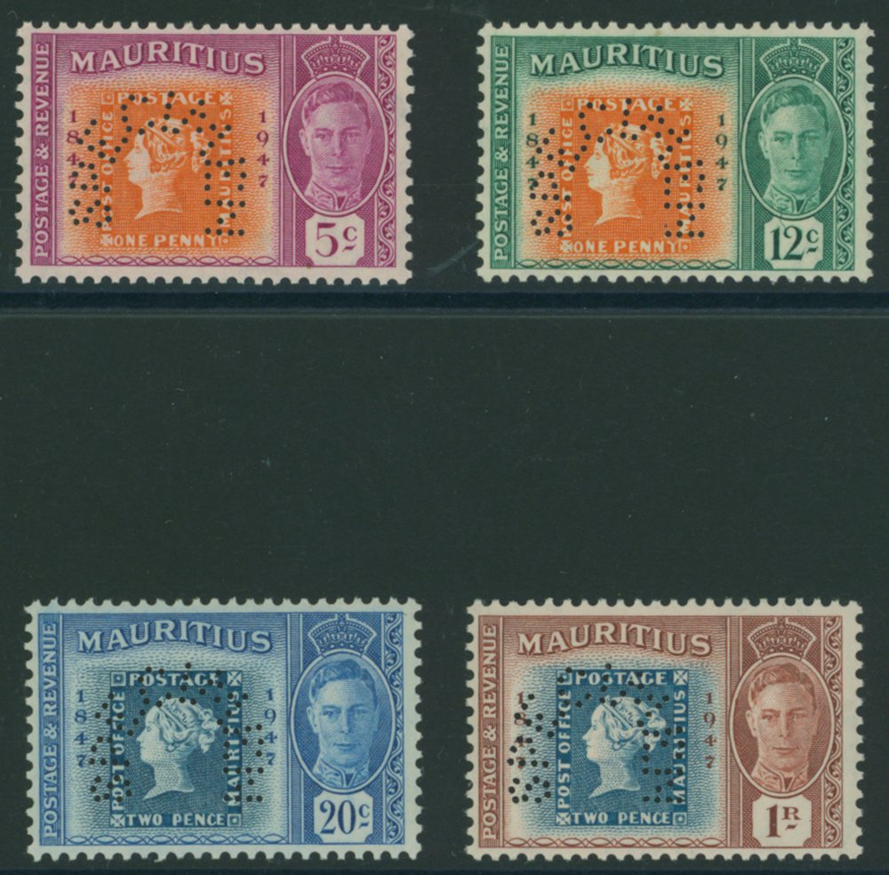 1948 Cent of First British Colonial Postage Stamp set, Perf SPECIMEN, UM (4). SG.266/69 Cat. £180.