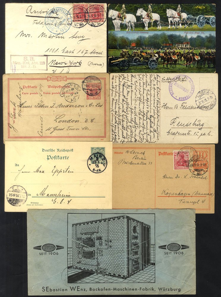 19th/20thC all periods assembly, EL's, covers, postal stationery & PPC's with some States, WWI