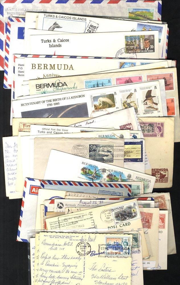 BERMUDA & B.W.I 20thC group of covers & PPC's, Bermuda 1905 1d ship type PPC with 'NY PAID ALL' c. - Image 2 of 2