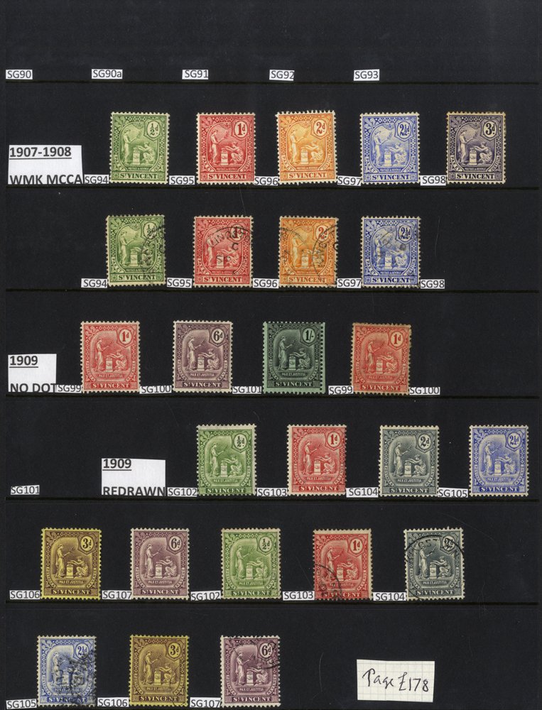 1902-70 M & U collection on hagner leaves incl. 1902 CCA to 3d M set to 2s FU, 1904-11 MCCA 1s to 5s - Image 2 of 6