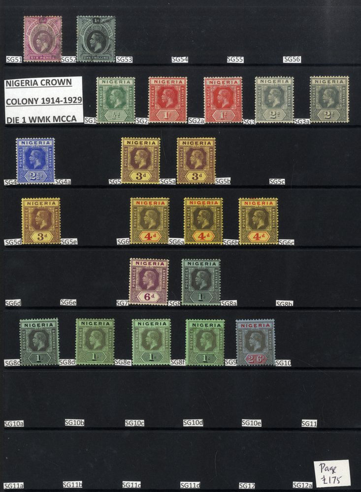 THE NIGERIAS 1902-70 M & U collection on hagner leaves incl. LAGOS 1904 to 6d U, 1904-06 to 2/6d FU, - Image 5 of 6