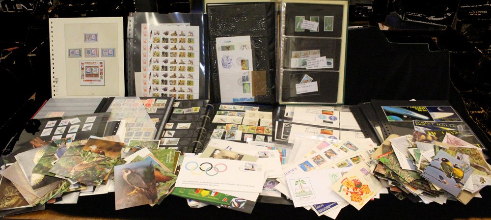 MISCELLANEOUS ranges of stamps & covers in a carton, stamps mainly UM, strength in marine life UM,