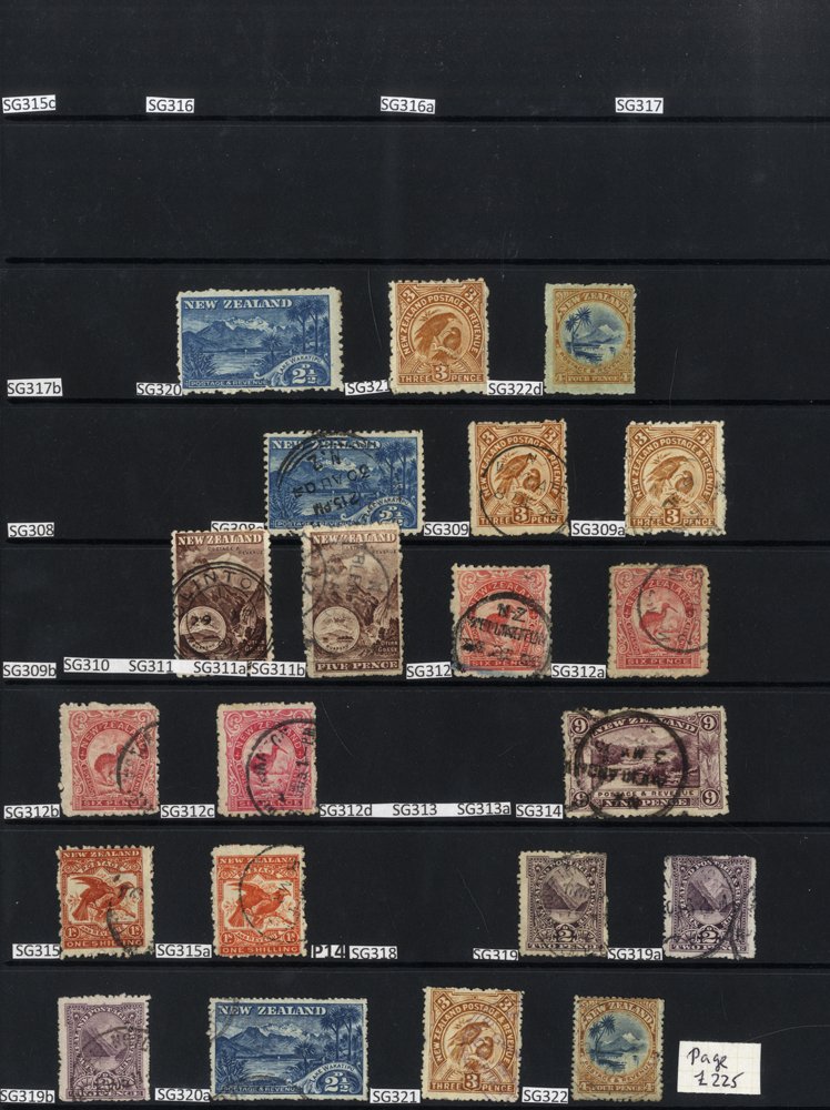 1902-70 M & U collection on hagner leaves incl. 1902-07 P.11 3d, 6d (3) M, SG.309b, 312, 312a/b, P.
