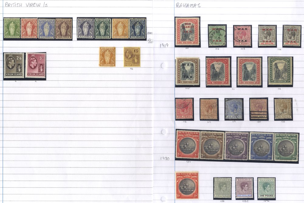 SELECTION ON PAGES plenty of U with the better items typically M. Noted - Antigua incl. SG.51 M, - Image 2 of 2