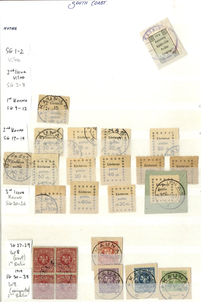 1919-40 M & U duplicated ranges in a stock book incl. some central Lithuania (many 100's), also - Image 2 of 4