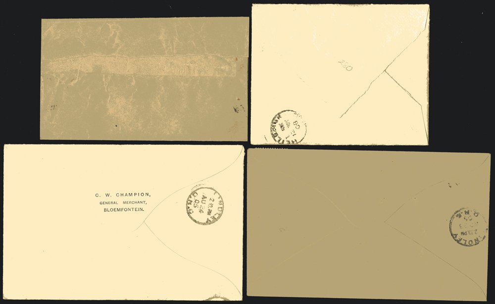 Internal Mail 1908 envelope (with contents) to Heilbron bearing ORC ½d, tied by '16' in triangle and - Image 2 of 2